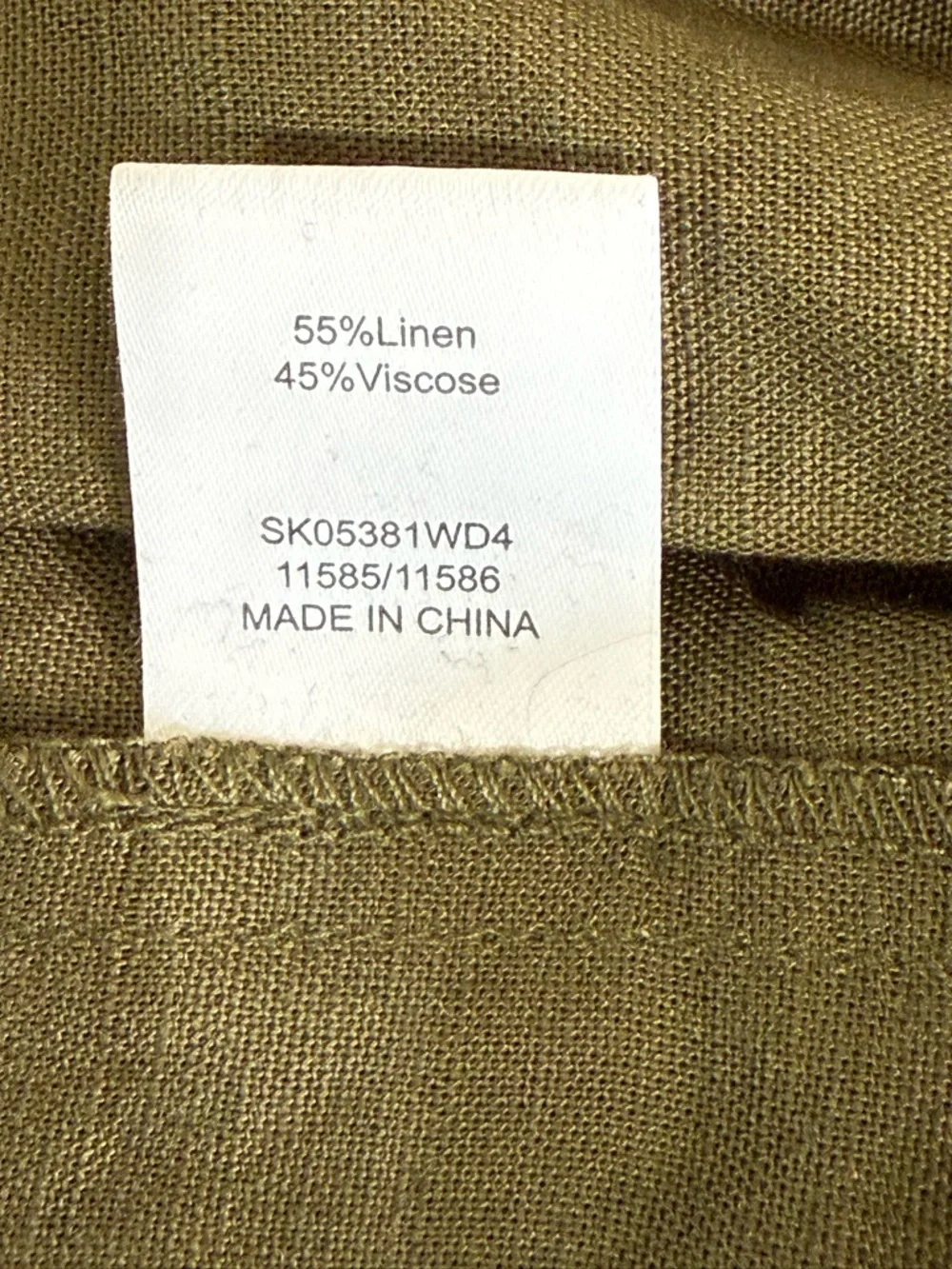 Meshki Olive Linen Men's Relaxed Trousers